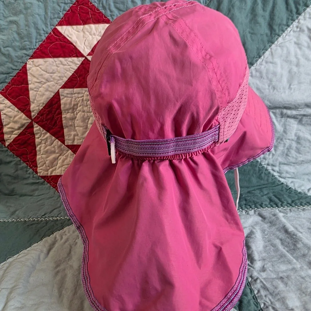Sunday Afternoons Kids Shade Hat Pink Purple Sun Protection Large 5-12 Years